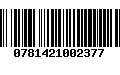 Código de Barras 0781421002377