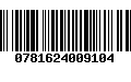 Código de Barras 0781624009104