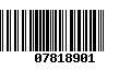 Código de Barras 07818901