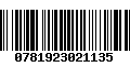 Código de Barras 0781923021135
