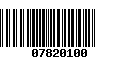 Código de Barras 07820100