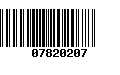 Código de Barras 07820207