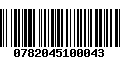 Código de Barras 0782045100043