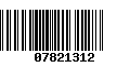 Código de Barras 07821312