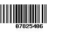 Código de Barras 07825406