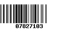 Código de Barras 07827103