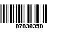 Código de Barras 07830358