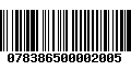 Código de Barras 078386500002005