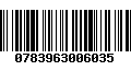Código de Barras 0783963006035