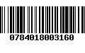 Código de Barras 0784018003160