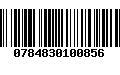 Código de Barras 0784830100856