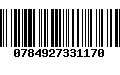 Código de Barras 0784927331170