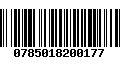 Código de Barras 0785018200177