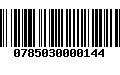 Código de Barras 0785030000144