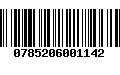 Código de Barras 0785206001142