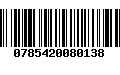 Código de Barras 0785420080138