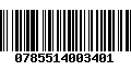 Código de Barras 0785514003401