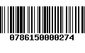 Código de Barras 0786150000274