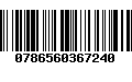Código de Barras 0786560367240