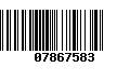 Código de Barras 07867583