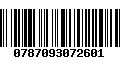 Código de Barras 0787093072601