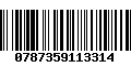 Código de Barras 0787359113314