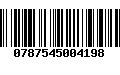 Código de Barras 0787545004198