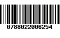 Código de Barras 0788022006254