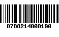 Código de Barras 0788214000190