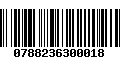 Código de Barras 0788236300018