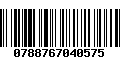 Código de Barras 0788767040575