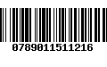 Código de Barras 0789011511216