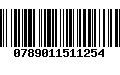 Código de Barras 0789011511254