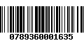 Código de Barras 0789360001635