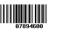 Código de Barras 07894600