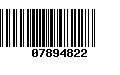 Código de Barras 07894822