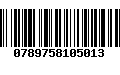 Código de Barras 0789758105013