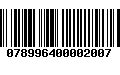 Código de Barras 078996400002007