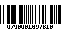 Código de Barras 0790001697810