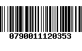 Código de Barras 0790011120353