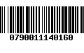 Código de Barras 0790011140160