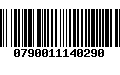 Código de Barras 0790011140290