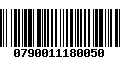 Código de Barras 0790011180050