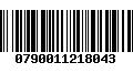 Código de Barras 0790011218043