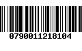 Código de Barras 0790011218104