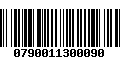 Código de Barras 0790011300090