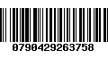 Código de Barras 0790429263758