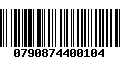 Código de Barras 0790874400104