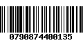 Código de Barras 0790874400135