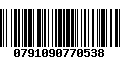 Código de Barras 0791090770538